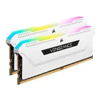 16GB (2x8GB) CORSAIR DDR4 Vengeance RGB PRO SL White, PC4-25600 (3200), Non-ECC Unbuffered, CAS 16, XMP 2.0, 1.35V