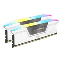32GB (2x16GB) CORSAIR DDR5 Vengeance RGB White, PC5-49600 (6200), Non-ECC Unbuffered, CAS 36, XMP 3.0, 1.3V