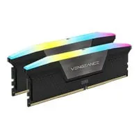 32GB (2x16GB) CORSAIR DDR5 Vengeance RGB Black, PC5-49600 (6200), Non-ECC Unbuffered, CAS 36, XMP 3.0, 1.3V