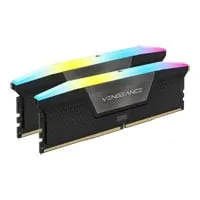 16GB (2x8GB) CORSAIR DDR5 Vengeance RGB Black, PC5-41600 (5200), Non-ECC Unbuffered, CAS 40, XMP 3.0, 1.25V