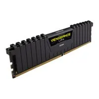 8GB (1x8GB) CORSAIR DDR4 Vengeance LPX Black, PC4-25600 (3200), Non-ECC Unbuffered, CAS 16, AMD Optimised, 1.35V