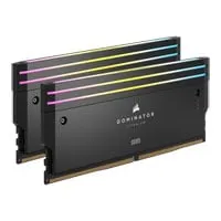 32GB (2x16GB) CORSAIR DDR5 DOMINATOR Titanium RGB Black, PC5-56000 (7000), Non-ECC Unbuffered, CAS 34, XMP 3.0, 1.45V