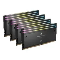 64GB (4x16GB) CORSAIR DDR5 DOMINATOR Titanium RGB Black, PC5-48000 (6000), Non-ECC Unbuffered, CAS 36, XMP 3.0, 1.35V