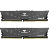 TeamGroup T-Force Vulcan Z 32GB (2 x 16GB) DDR4 3200MHz CL16 Desktop Memory Kit – Grey – TLZGD432G3200HC16FDC01